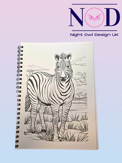 Wild Animals Colouring Book