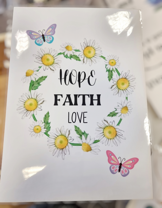 Hope Faith Love Print