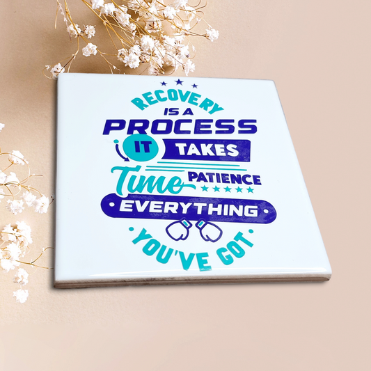 Recovery Is A Process Coaster Tile